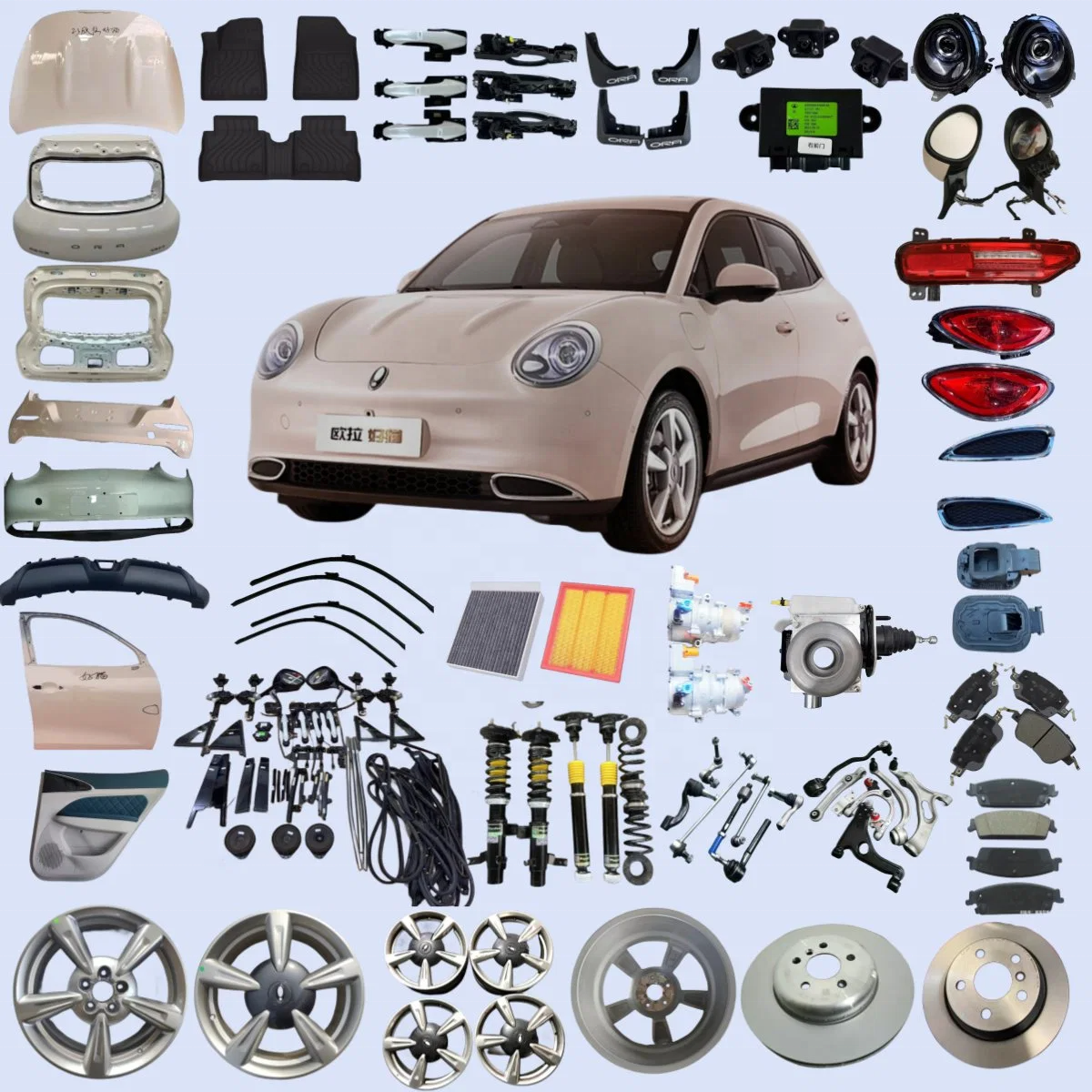 Ora Good Cat Original Auto Accessories Cabin Filter Body Kit Bumpers Shock Absorber Headlight Door Car Spare Parts